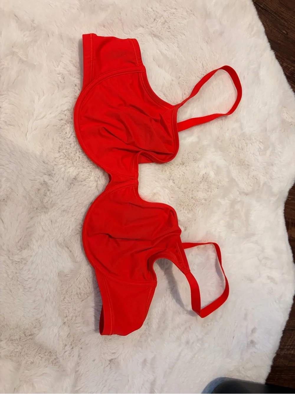 SKIMS Red Underwire Bikini Top